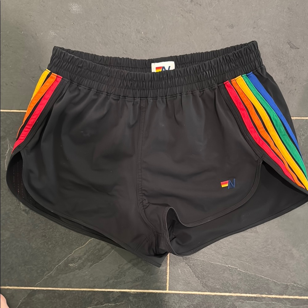 Aviator Nation Black Runner Shorts